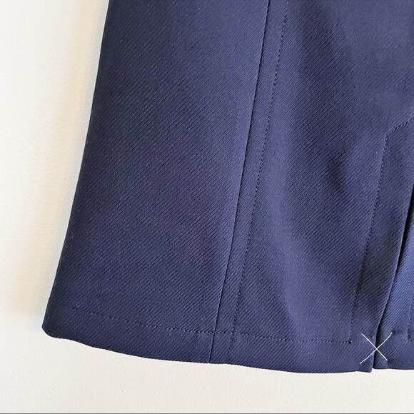 LOFT corduroy pencil 
skirt dark navy size 4 NEW - Picture 6 of 12